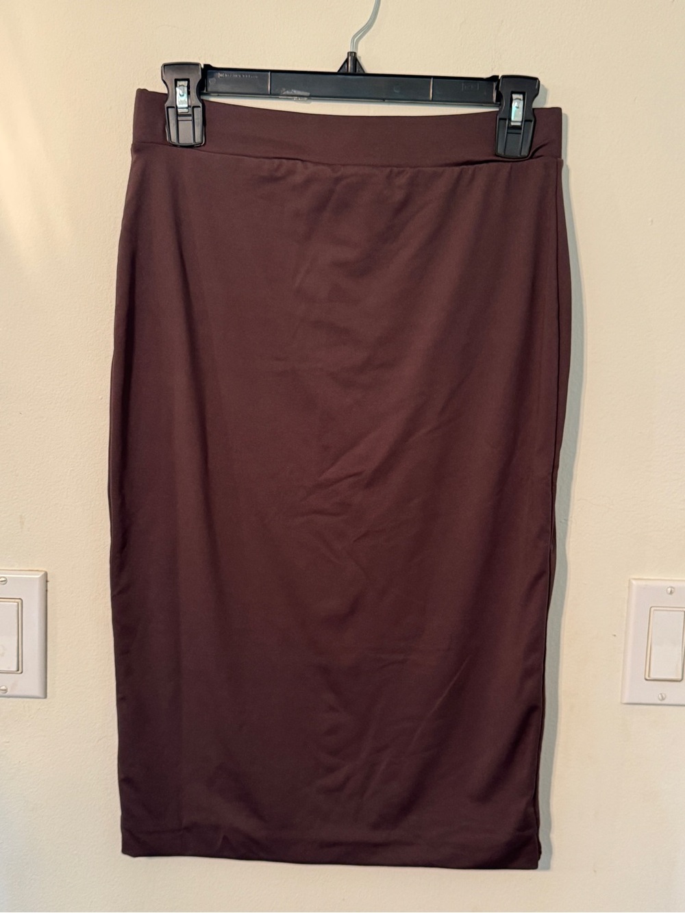 RD Style Chocolate Brown Pencil Skirt